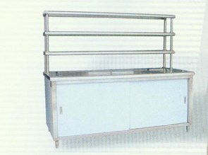 供應帶架移門工作臺 興化市鵬浩金屬材料廠 不銹鋼爐罐